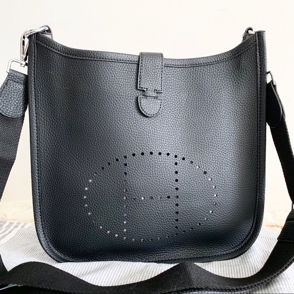 hermes black crossbody